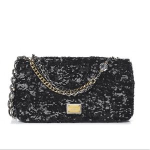 Dolce & Gabbana Sequin Miss Charles in Black